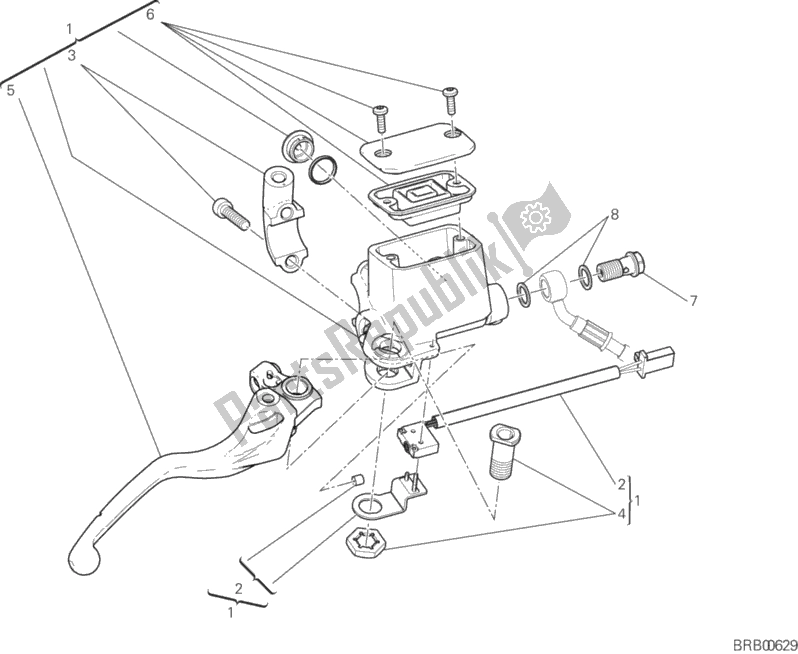Wszystkie części do Pompa Przedniego Hamulca Ducati Scrambler 1100 Special Thailand 2020